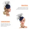 Bandanas Woman Formal Dress Hair Band Fascinators Women Hats Tea Party Women's Clothing Wool Miss