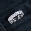 Moda feminina anéis completo brilhando cz zircônia cúbica anéis de noivado para amantes moda geométrica festa de casamento jóias presentes de festa