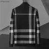 Sweaters Chandails pour hommes automne hiver luxe cachemire Cardigan hommes angleterre Style hommes garder au chaud hommes Plaid Cardigans haut de gamme classique veste HKD230911