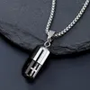 Charms Men Women's Healing System Can Open Necklace Ins Trendy Street Stainless Steel Pendant Hip-Hop Accessories Jewelry