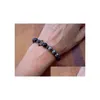 Perlen Sn0591 Neues Design Pyrit Hamsa Armband Fatima Hand für Männer Onyx und Schmuck Drop Lieferung Armbänder Dhgarden Dhc7B
