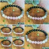 Beaded Mg1241 Natural Aaa Grade Moonstone Bracelet Womens Black Tourmaline Rose Quartz Energy Root Chakra Yoga Mala Drop Del Dhgarden Dhq3G