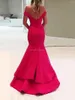 Party Dresses 1142 Pink Off-The-Shoulder Natural Mermaid/Trumpet Floor-Length Evening Dresses/Woman Gowns Long Spandex Prom