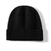 Berets Merrilamb Wysokiej jakości kaszmirowy kapelusz damski w paski zimowe czapki dla mężczyzn czapki ciepłe czaszki czapka solidne swobodne