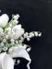 Wedding Flowers Whitney Collection Flower Bouquet Ivory Calla Lilies With Lily Of The Valley Small Size Bridesmaid