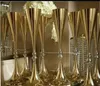 70 cm 27 pouces de hauteur Blanc Argent Mariage Fleur vase Bling Table Pièce Maîtresse Mousseux Décoration De Mariage Banquet Route Plomb Décor ZZ