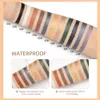 OmbrettoLiner Combinazione 12 colori Ombretto perlescente Matita eyeliner Impermeabile Glitter Opaco Nude Shadow Trucco Pigmento Penne baco da seta 230911