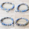 Perlé Mg1327 Nouveau Design Femmes Labradorite Mala Bracelet Naturel Brésil Bleu Aventurine Énergie Cristaux De Guérison Bijoux Dro Dhgarden Dhpp4