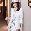 Women's Two Piece Pants High Quality Women Pant Suit Ladies White Black Business Work Wear Formal 2 Set Female Blazer Jacket And Trouser