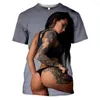 Men's T Shirts Summer 3D Printed Shirt Men Women Sexy Harajuku T-Shirts Unisex Fashion Casual Streetwear Hip Hop O-Neck Tops