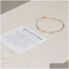 Perlé Mg0019 Vente en gros 4 mm Mini bracelet de pierres précieuses Aventurine rose Femmes Yoga Mala Protection de l'énergie Bijoux Drop Livraison Dhgarden Dht23