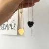 luxe hart ketting vrouw roestvrij staal paar gouden ketting hanger sieraden om de nek cadeau voor vriendin accessoires Whole251Z