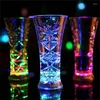 Tumblers 50 PCS LED Round Flash Cup Mat Sticker Lights For Wine Liquor Bottle Drinks Party Bar