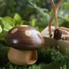 Dekorativa föremål Figurer Creative Wood Music Box Mushroom Music Box Home Decoration Living Room Decoration TABLEDOP DECORATION 230911