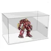 Decorative Plates Clear Acrylic Display Case With Door For Vehicle Model Dustproof Showcase Countertop Box Cars Toys Collectibles Firgures