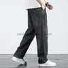 Men's Jeans Mens Jeans Spring And Autumn Vintage American Straight Loose High Street Brand Fashion Overall Casual Pants 230809L230911