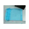 Jewelry Pouches Bags 100Pcs Sky Blue Organza Gift Sold Per Pkg 7 X 8.5Cm /9X12 Cm /13X18Cm 4 Inches With Dstring Party Christmas Favor Dhozh