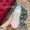 Tête décontractée 2024MAC80 Designer Canvas Up Shoes Summer Version Mens Round Lace Lace Fashion Top Sneaker broderie Femmes Flat Bottom 7JVT