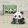 Блоки DIY можно собрать животных милые китайские стили животных панда строительные блоки мальчик игрушка модель подарок на день рождения R230911