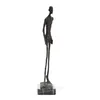 Walking Man Statue Bronze von Giacometti Replik einer abstrakten Skelettskulptur Vintage Collection Art Home Decor 210329201x