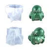 Sacchetti per gioielli Piccole figurine di polpo 3D Stampi in resina Ornamento in silicone per colata epossidica Animali marini Stampo per esposizione di pesci