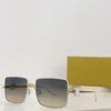 New fashion design square sunglasses 40106U metal frame set with double diamond simple and popular style outdoor uv400 protection glasses