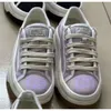 Round Sneaker 1977 23 Female Casual Fashion Thick Sole Canvas Shoes Embroidery Dad Top Shoe Head Lace Up Mens Little White Couple Style Spmk