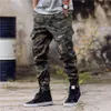 Mens Pants Fashion Camouflage Jogging Pants Womens dragkedja overaller balkfotbyxor oregelbundna joggare byxor254Z