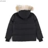 Piumino da uomo Parka Giacca di alta qualità GOOSES Cappotto Vera pelliccia di lupo grande canadese Wyndham Cappotto Abbigliamento Stile Capispalla invernale Parka HKD230911