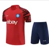 23 24 Maglia Napoli Tuta da allenamento per calcio 2023 2024 Kit per bambini Manica corta Napoli Tuta da allenamento per calcio OSIMHEN