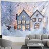 Tapisserier Anpassningsbara heminredning Tapestry Boho Style Jultryck Tapestry vardagsrum Väggdekoration Bakgrund Fabric 230911