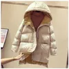 Trench da donna Cappotto invernale Giacca imbottita con cappuccio Parka caldo Versatile di media lunghezza Top Fashion Loose Casual 2023 Trend