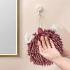 Handdoek Eenvoudig Schattige Zachte Hand Heren Draagbare Rag Chenille Handbal Hangend Toilet Huishoudelijk Absorberend