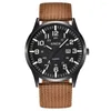 Armbanduhren Mode Runde Zifferblatt Nylon Strap Band Männer Junge Militär Armee Datum Quarz Armbanduhr Geschenk Relogio Masculino Reloj Hombre