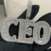 Customized S925 Ice Out d Vvs Letter Hiphop Baguette Moissanite Pass Diamond Tester Moissanite Pendant Necklace