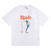 Summer Rhude T Shirt Mens Designer Shirt Casual Shirts Man Womens Tees Kort ärmar Top Sell Luxury Men Hip Hop Clothes U CXOW RKVP
