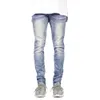 Modieuze en trendy jeans met ritsversiering, slim fit en vintage herenjeans