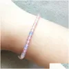 Perline Mg0070 Bracciale Mini Chakra all'ingrosso 4 mm Gioielli con pietre preziose per le donne Cristallo naturale fatto a mano Yoga Mala Beads Drop Del Dhgarden Dhpkp