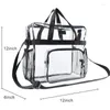 Sacos de compras M6 Transparente Bolsa Crossbody Bolsa de Ombro Ginásio Clear Tote Purse Satchel