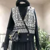 Raffinato gilet maglione con scollo a V per donna autunno sciolto tutto abbinato abbigliamento esterno cardigan lavorato a maglia pigro spesso