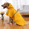 犬のアパレル反射テープレインコート大型ペットコートペット服テディベアビッグレインコート子犬xsxxxl 230911