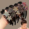 Novo 2023 dupla estrela daimonds headbands faixa de cabelo brilhante lantejoulas hairpin reunindo dentado argola de cabelo feminino meninas acessórios para o cabelo