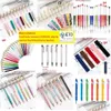 Point Pens Wholesale Sublimation Creative DIY Big Freed Tube Metal Pen Pens Floating Glitter Grad Noter