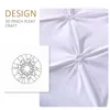 Conjuntos de cama de alta qualidade 3D Pinch plissado artesanato conjunto de capa de edredão puxando flor artesanato cor sólida colcha fronha dupla king size