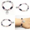 Frisado sn1321 moda mulheres pulseira árvore da vida charme yoga natural fluorite jóias artesanais gota entrega pulseiras dhgarden dhdwb