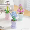 Blocos Zodíaco Flor Bloco de Construção Buquê Eterno Modelo Diy Decoração de Casa Pequenas Partículas Brinquedo Educacional Crianças Presente de Aniversário R230911