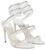 Chaussures habillées Insert de diamant Caovilla robe de mariée sandale femmes talons hauts chaussures romantique dame lustre nu Stiletto sandales bijoux sandales cheville stra514835