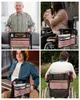 Depolama Çantaları Ülke Yıldız Berry Retro Kırmızı Ekose Tekerlekli Sandalye Çantası Artına Yan Elektrikli Scooter Yürüyüş Çerçevesi Koşusu