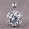 Pedra preciosa natural alta edição clássico pingente de diamante colar elegante colares delicados corrente 14k com pendente joias artesanais joias joias ornamentadas