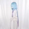 Autres événements Fournitures de fête Jeu Arknights Mizuki Cosplay Bleu Clair Violet Dégradé Long Résistant À La Chaleur Synthétique Cheveux Halloween313K